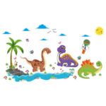 Cartoon animal dinosaur stickers children's room Sk9125 - Image 2