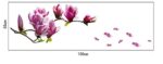 Purple Magnolia Flower Red Bloosom Flower Branch Wall Sticker Decal Rub a Stylish Modern Flowers Living Room Bedroom Decoration Kitchen - Image 3