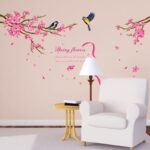 HomeLover Romantic Flowers Wall Stickers for Living Room Decoration - Image 3
