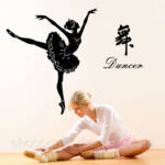 Sk9196 Ballet Silhouette Wall Sticker - Image 3