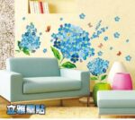 All Decorative Wall Paper Floral Wallpaper Wall Sticker for Home Décor, Living Room, Bedroom, Hall, Kids Room, Play Room(Self Adhesive Vinyl,Water Proof size 50x70 xy8080