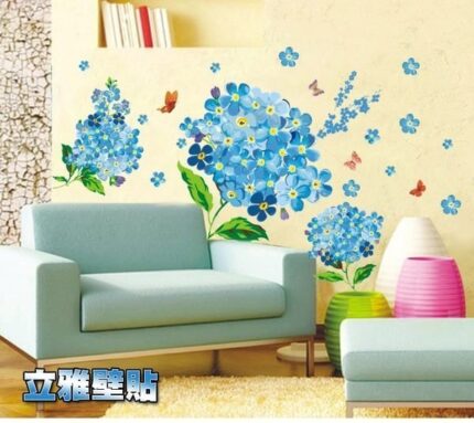 All Decorative Wall Paper Floral Wallpaper Wall Sticker for Home Décor, Living Room, Bedroom, Hall, Kids Room, Play Room(Self Adhesive Vinyl,Water Proof size 50x70 xy8080
