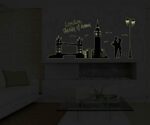 WALLSTICKER LONDON THE CITY GLOW IN THE DARK BRIDGE ABQ9603 - Image 7