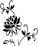 Black elegant rose wall sticker for living room bedroom background children's room home decor wallpaper - Image 2