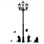 Electric black cat wall stickers fashion combination small stickers cartoon children's room decoration - Image 3