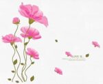 Pink Flower Wall Sticker DM570087 - Image 2