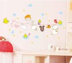 Ay7115 Clothes Hanger Birds Sticker DIY Removable Cartoon Art Vinyl Home Wall Stickers - Image 3