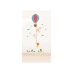 Jm8264 Wall Sticker Cartoon hot air balloon Height Ruler Wall Art Sticker Wall paper Blue - Image 6