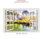 Wall sticker Jendela Tebing Pohon XL8022H (90x60) Stiker Dinding - Image 2