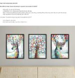 Nordic style creative 3.D removable stickers XL8327 Fantasy Watercolor Deer -Colorful - Image 9