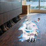 XL8127 creative 3D polar bear Penguin 3D living room bedroom environment decoration sticker can remove wall stickers xl8127w4k-1 - Image 2