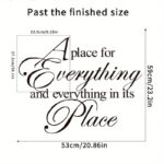 1pc Inspirational Wall Stickers, Motivational Wall Decals, Peel And Stick Vinyl Wall Quotes Stickers, Removable Positive Saying Word Decal For Bedroom Office School Classroom - Image 3