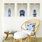 3D realistic blue and white porcelain vase wall stickers for bedrooms and studies, waterproof and moisture-proof.xh1022 - Image 3