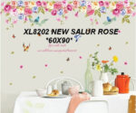 XL8202 HANGING COLORFUL ROSES WALLSTICKER WALL STICKER 60x90 - Image 4