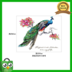 Peafowl Tree branches Home Decor adesivo de parede Art Decals 3D DIY Wall paper decoration for Kids Rooms flowers Wall Stickers sk9153 - Image 8