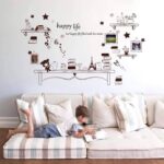 Star Bear Butterfly Shelves Wall Stickers Removable Living Room Decorative Wall Decals Fake Display Shelves Wallpaper - Image 3