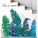 HT94015 Home Green Plant Wall Stickers - Image 2