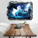 Interior sticker 3D Unicorn XH7240 70x50cm