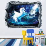 Interior sticker 3D Unicorn XH7240 70x50cm - Image 4