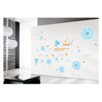 RemRemovable Wall Sticker-Beautiful Angels With Blue Flowersovable - Image 3