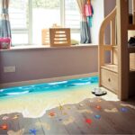 Creative 3D Beach Vinyl Wall Sticker Funny Realistic Art Floor Decals for Kids Rooms Bathroom Home Decor Waterproof XL8300 - Image 2