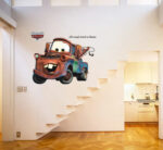 3D Broken Mater Truck Car For Boys Bedroom Self Adhesive Kids Room Wall sticker Ay9007 - Image 2