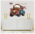 3D Broken Mater Truck Car For Boys Bedroom Self Adhesive Kids Room Wall sticker Ay9007