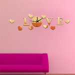 DIY Decoration LOVE Stereo Acrylic Clock Living Room Mirror Wall Sticker large - Image 3