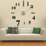 Wall Clock Sticker Acrylic Silent Digital Big 3D DIY Self adhesive ZH015 - Image 2