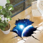 3D Space Nebula Roof Floor Decorative Vinyl Wall Stickers Funny Art Wall Decals Mural for Kids Rooms Bedroom Home Decor XL8306 - Image 3