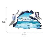XL8303 SNOW N PINGUIN 3D wallsticker wall sticker stiker dinding - Image 5