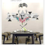3D Simple Style Deer Head Wall Sticker Living Room Bedroom TV Background Wall Decoration Wall Art - Image 2