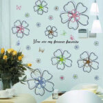 Wall Sticker Flower, Cherry Blossom, Butterfly, Simple, Soothing, Natural, DIY Wallpaper, Interior Sheet, Removable Sticker size 50x70 xls7141 - Image 5