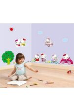 Hello Kitty Wall Sticker Kids Room Decoration Gift Self Adhesive Wall Decor - Image 4
