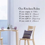 Our Kitchen Rules Cook Words Quote Wall Stickers Art Decals Home Decor NEW Room Decoration Accessories Kitchen Wall Stickers  DZ007  Size:40*60cm - Image 5