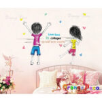 JuGuo Design] Children's Graffiti Wall Stickers, Wallpapers, DIY Combination Decorations size 60x90 ay9162 - Image 2