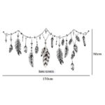 World Beauty's Macro he JM7339 can be Combined to Remove Wall Stickers Small Pure and Fresh and Feathers Decorating - Image 4