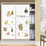 Forest Animals Friendly Wall Sticker 83cm(H) x 162cm(W) - Image 4