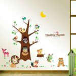 Animal Happy Tree Wall Sticker Removable Wall Sticker - Image 3
