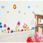Wall sticker - Fairytale town size 50x70 ay7059
