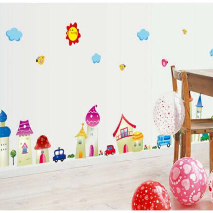 Wall sticker - Fairytale town size 50x70 ay7059