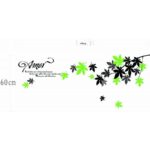 Summer Maple Wall Sticker, Wallpaper Sticker, Rental Friendly, Removable, DIY, Redecoration, Interior, Maple, Love, Amor, Leaf size 50x70 ay718 - Image 4