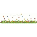 Wall Stickers Flower Garden Wallpaper Stickers Rental Friendly Peelable DIY Redecoration Interior Cosmos Daisy Margaret Violet Violet…