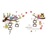 Cartoon Owls Photo Frame Wall Art Stickers Decal DIY Kids Bedroom Home Decor SK9121 - Image 5