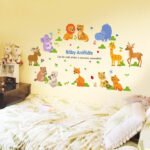 Cartoon Baby Animals Wall Sticker SK-9104 Colorful Animals Wall Paper Wall Art Decor For Kids Room PVC Removeable – Online Shopping Pakistan, Nail Art in Pakistan, Wall Stickers - Image 5