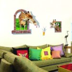 3D Girrafe Wall Stickers XH0861C - Image 2