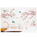 Chinese style peach blossom wall stickers room decoration stickers Ay9189 - Image 4