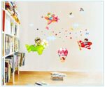 Chaklii Air Flight Wall Sticker Home Decor Cartoon Airplane Balloon Home Decoration Room Decals Wall Art Sticker Wallpaper AY1908 - Image 4