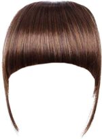 Aonmg Fake Fringe Fake bangs Clip Ons 6 Inch Short Straight Front Neat Wedding synthetic Hair Pieces Fake bangs For Women 4 6inches - Image 4