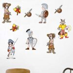 Cartoon character knight wall sticker, Ncs0022 - Image 2